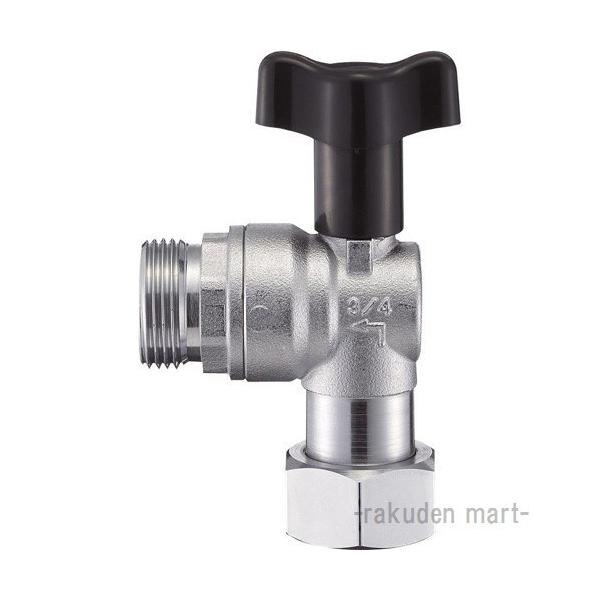 三栄水栓 SANEI V6270BV-13 ナット付逆止付アングルボールバルブ
