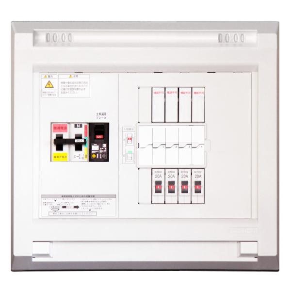 テンパール工業 YAG25042K6 切替機能付住宅分電盤 (扉無し) 50A 1EX4