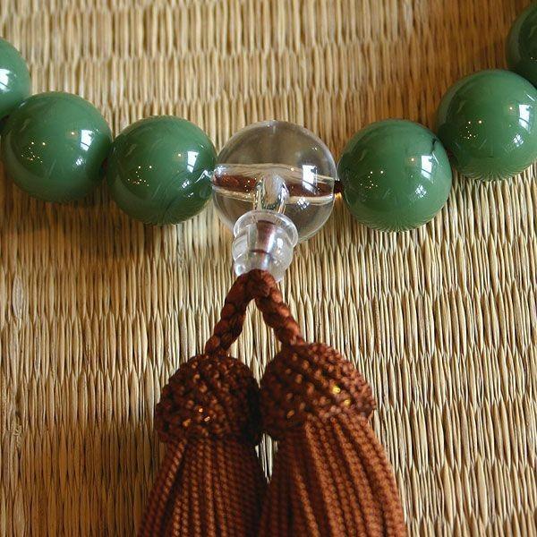 数珠 男性用】京念珠 新翡翠（大玉） : 洛齊コレクション - 通販