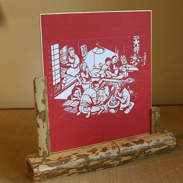 色紙（切り絵）【福笑い】 : 洛齊コレクション - 通販 - Yahoo