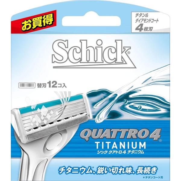 schick（シック） クアトロ4 チタニウム 替刃 12コ入 : 東京生活館