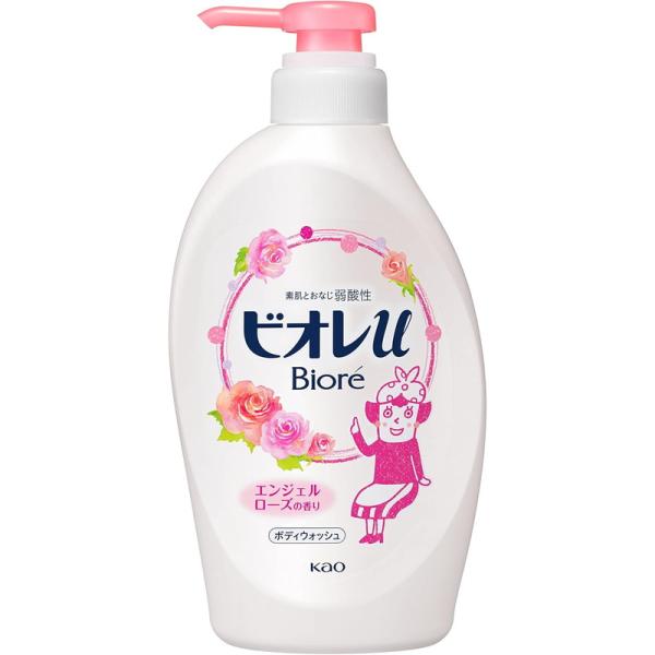 Biore 花王 ビオレu エンジェルローズの香り ポンプ 480ml : 東京生活