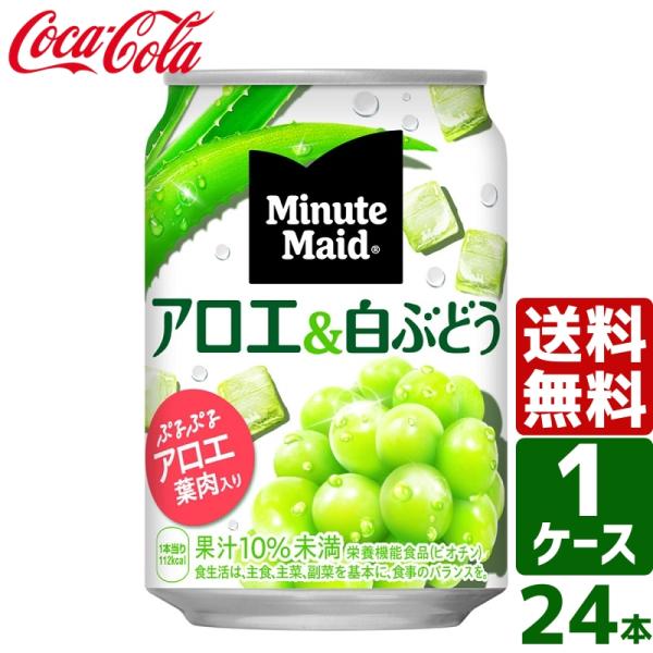 他サイト： ミニッツメイド アロエ&amp;白ぶどう 280g 缶 1ケース×24本入 送料無料の商品画像