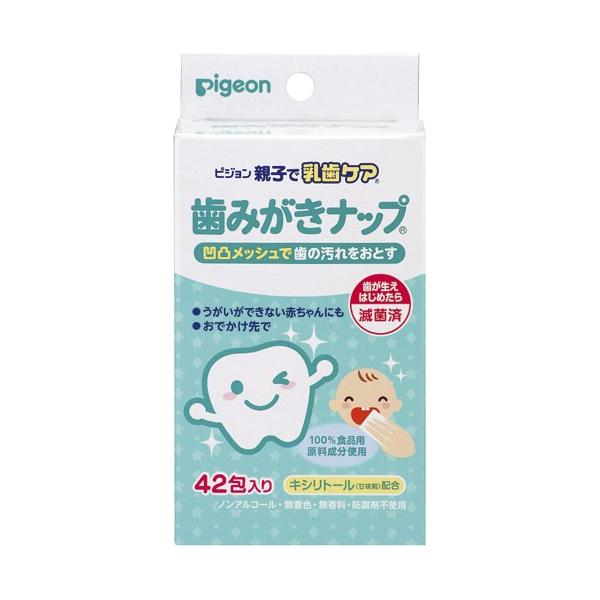 ピジョン 親子で乳歯ケア 歯みがきナップ 42包入 :4902508103824:楽新ドラッグ - 通販 - Yahoo!ショッピング