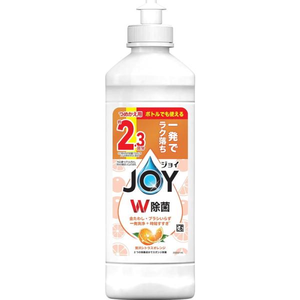他サイト： P&amp;G ジョイ W除菌 食器用洗剤 贅沢シトラスオレンジ キャップ付き詰め替え 300mlの商品画像