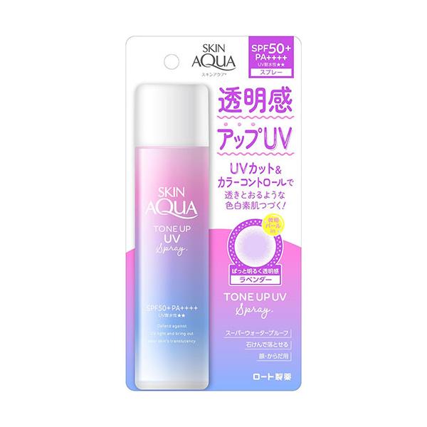 スキンアクア ロート製薬 トーンアップUVスプレー 70g SPF50+ PA++++