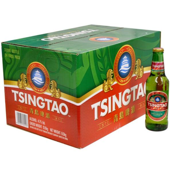 青島ビール 330ml 瓶 輸入ビール 中国 ケース販売 24本
