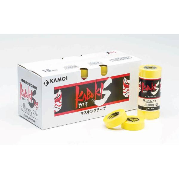 カモ井加工紙 カブキ-S 車両・塗装用 50ｍｍ×18ｍ 20巻/箱