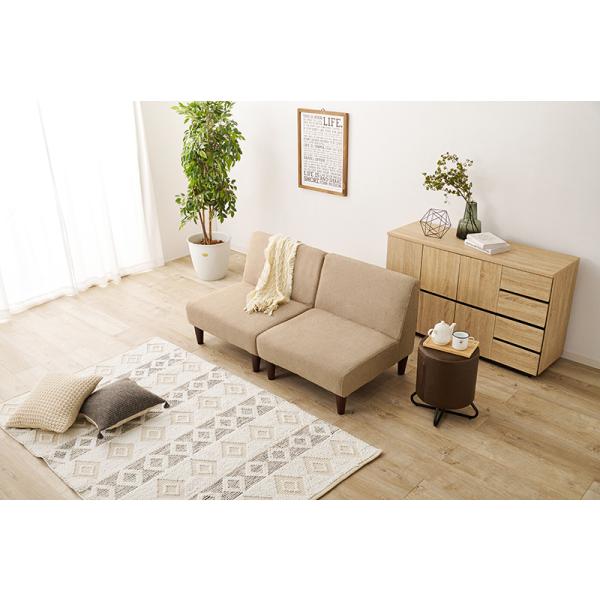 HAGiHARA（萩原） ソファー 2人掛け おしゃれ ナチュラルモダン レトロ