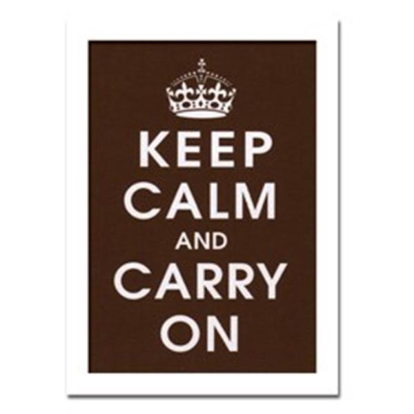 t@ubNpl A[gt[   |X^[ Ǌ| EH[fR[V ^C|OtB fUC S Keep Calm chocolate 355x505mm