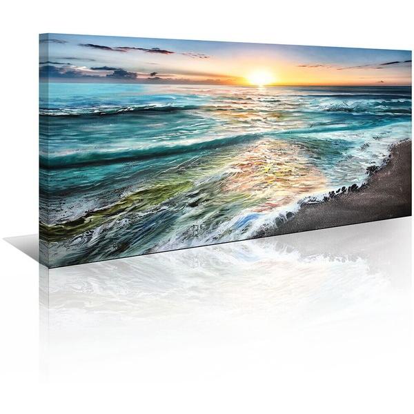 t@ubNpl A[gt[  G _A[g Ǌ| EH[fR[V BURNISH WALL ART BEACHSIDE 1000x500mm