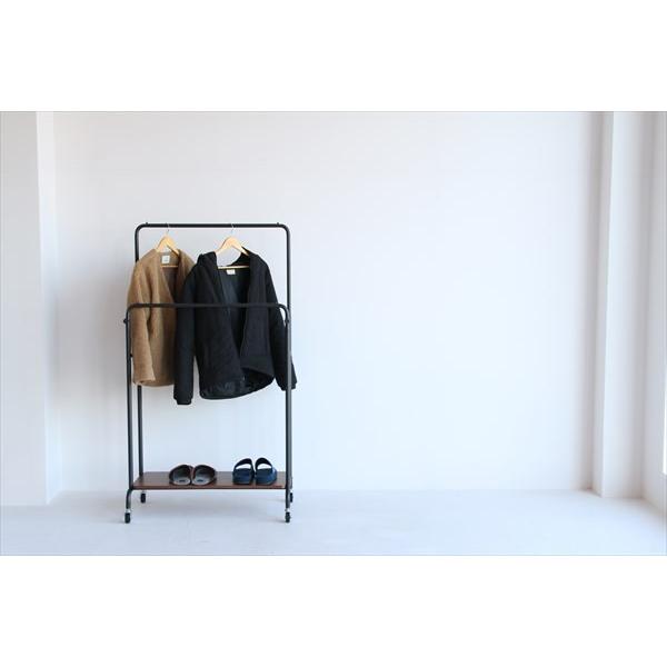 クローゼット ハンガーラック ワードローブ 服収納 衣類収納 棚付き キャスター付 ハンガーラック おしゃれ 二段ハンガー ブラウン Icitem013 楽装屋 通販 Yahoo ショッピング