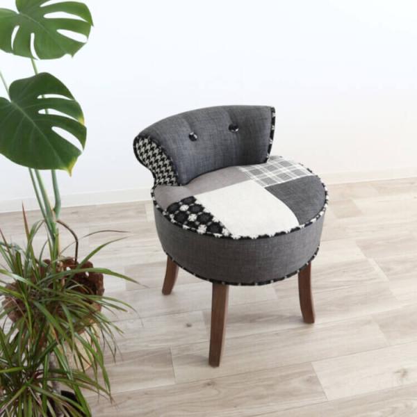 椅子 チェア スツール レトロ かわいい パッチワーク アンティーク