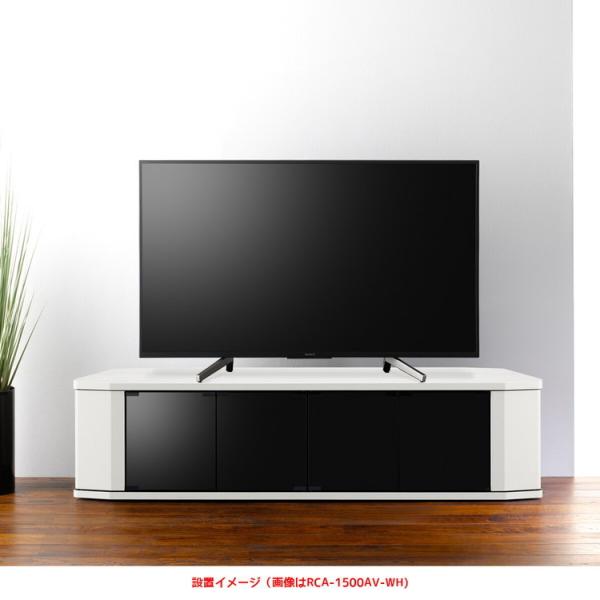 テレビ台 ローボード ラック 棚 コーナー キャスター おしゃれ シンプルモダン 白 ガラス 幅150cm ホワイト