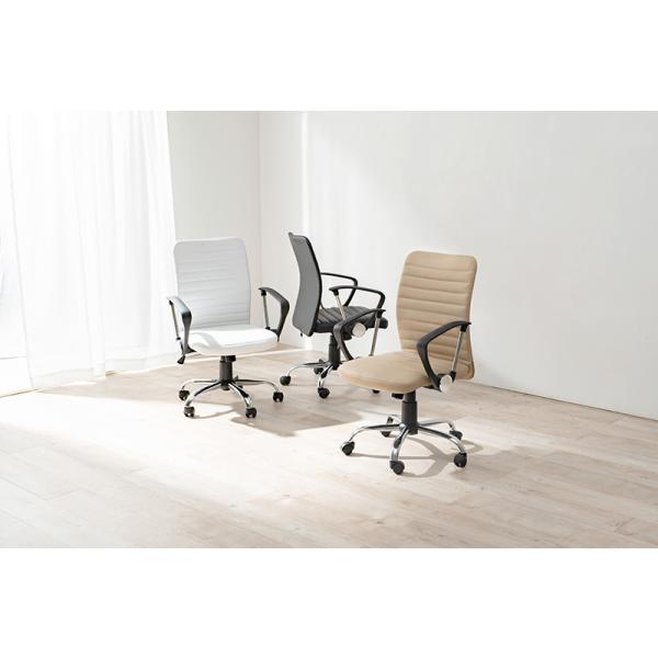 【送料無料】チェア　デスクチェア　オシャレ　モダン　北欧風【新品未使用】 HAGiHARA デスクチェア おしゃれ レザー 北欧モダン キャスター