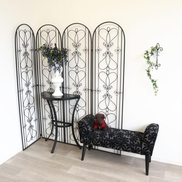 衝立 パーテーション 間仕切り 目隠し アンティーク おしゃれ