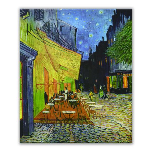 アート アートパネル 名画 キャンバスアートフレーム フィンセント・ファン・ゴッホ 壁掛け 小さめ おしゃれ 夜のカフェテラス 250x300mm