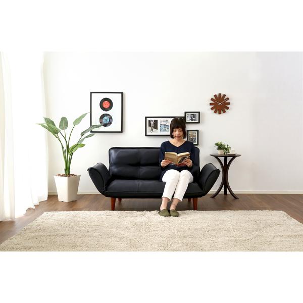 ホームテイスト（HOME taste） ソファー 2人掛け リクライニング