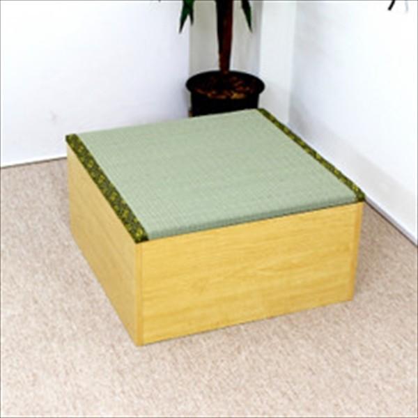 高床式ユニット畳 フローリングを座敷に 収納庫 収納ボックス ベンチ 日本製 和風 和室 低ホルムアルデヒド仕様 ミニサイズ半畳 60 60 31cm ナチュラル Shitem9503 楽装屋 通販 Yahoo ショッピング