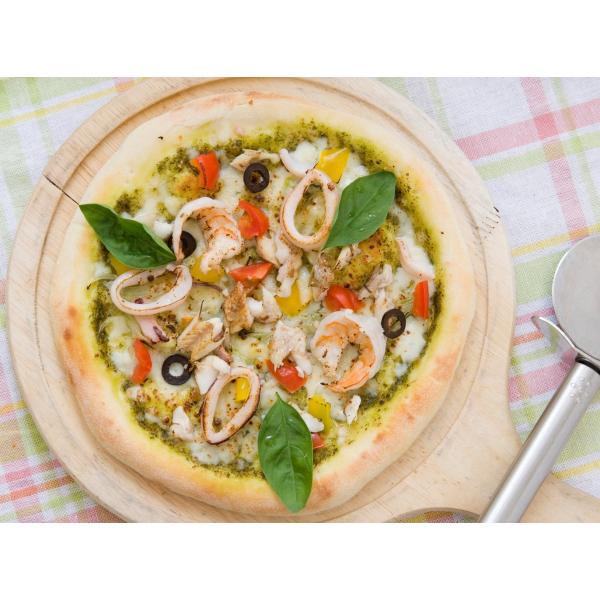 ■専門店のオリジナル・ナチュラルピザシリーズ「島根のシーフードジェノベーゼのピザ」です。■ご注文は20枚単位になります。他の種類と合わせて20枚でも、okです。（但し、5種類以内で）■表示価格は1枚の単価（税込）です。■ばら出荷はしませんの...