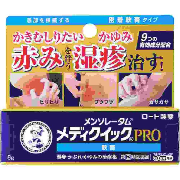 他サイト： 数量限定販売指定第2類医薬品 ★メンソレータムメディクイックプロ軟膏　８ｇ(A)の商品画像