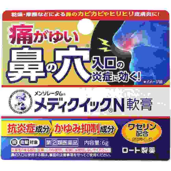 他サイト： 数量限定販売　指定第2類医薬品 ★メンソレータムメディクイックＮ軟膏　６ｇ（M）の商品画像