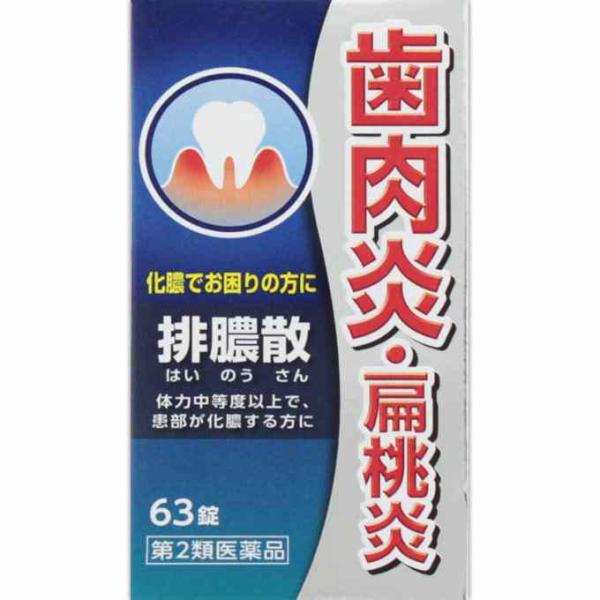 他サイト： 第2類医薬品 排膿散エキス錠Ｊ　６３錠（M）の商品画像