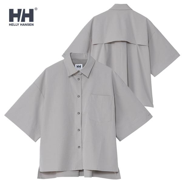 美品 ヘリーハンセン W Teleg Light Shirts 半袖シャツ HELLY HANSEN（ヘリーハンセン） W Teleg Light Shirt (ウィメンズテレ