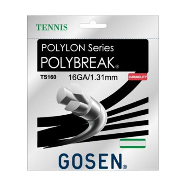 GOSEN（ゴーセン） POLYBREAK 16(ポリブレイク 16) ホワイト(W) テニス 
