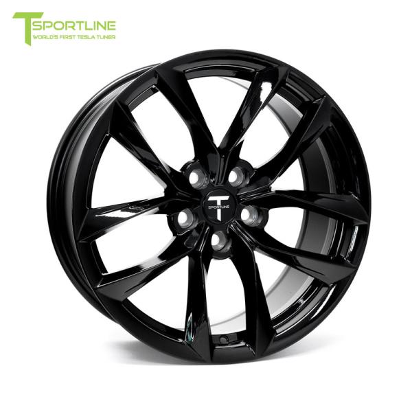 人気アイテムST188585114GB T Sportline Tesla Model 3/Model Y テスラ モデル3/モデルY ホイール 18 TST Flow Forged Tesla Wheel(Set of 4)Gloss Black