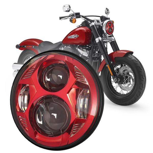 ネイトヘッドライト5.75 5-3/4スポーツスターダイナソフテイル ☆限定特価！超高輝度LED搭載!!☆ ハーレー ヘッドライト 5 3/4インチ