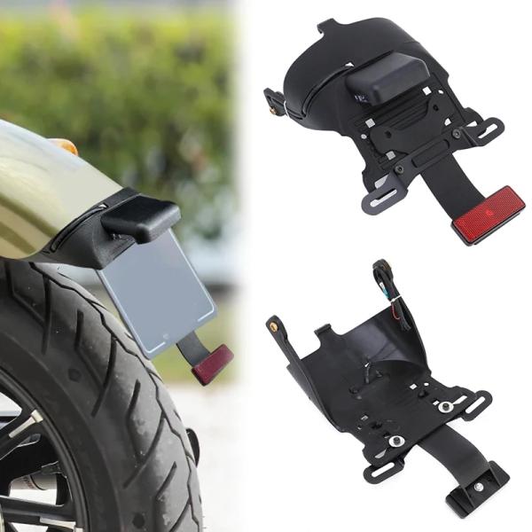 スポーツスター　リアフェンダー　LEDライト付き 並行輸入品】 バイク リア フェンダー マウント プレート LED