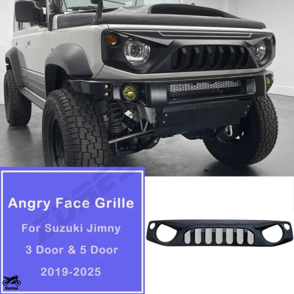 並行輸入品】 2025 フロント グリル ジムニー Angry Fエース