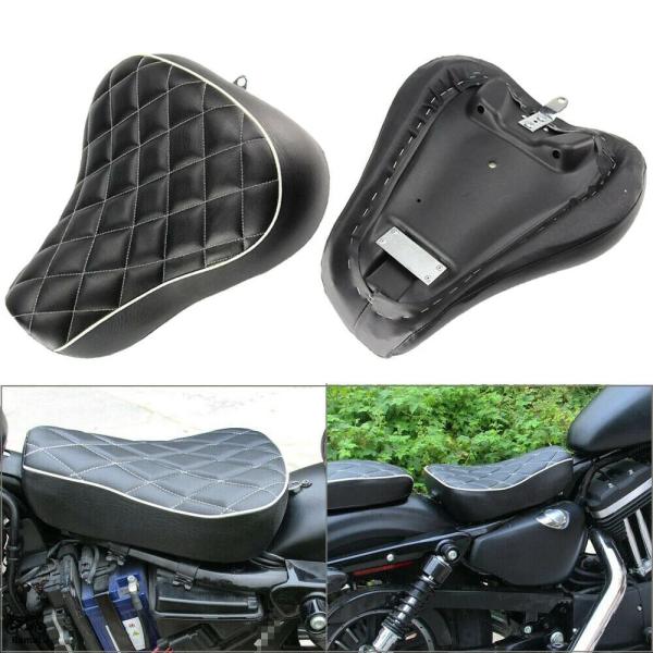 ハーレーバイクシート 黒 シート アメリカン 単座 Harley Davidson Iron 883 Honda