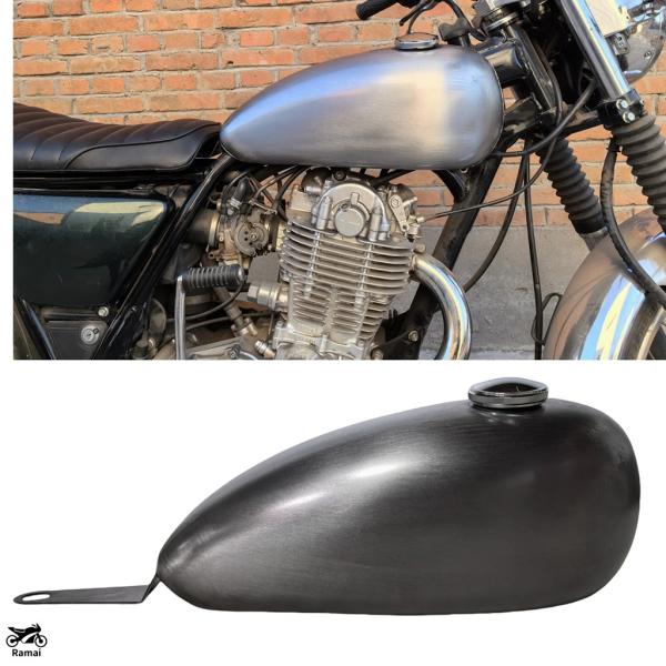 SR400タンク SR500 グリーンメタリック Amazon | ヤマハ SR400 SR500 7L用シルバーオートバイガソリン