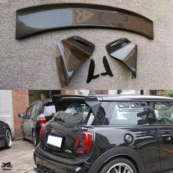 ミニクーペr58カーボンリアスポイラー Oiomotors JCWGP3スタイルカーボンファイバービッグリア