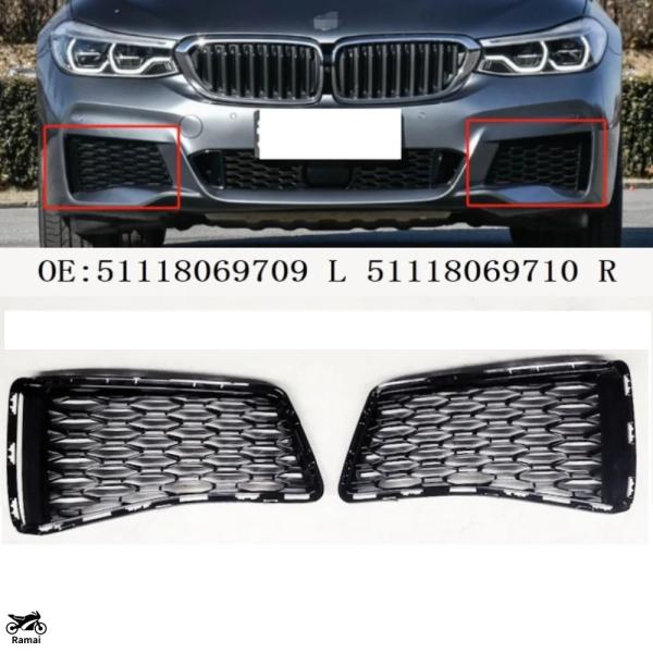 並行輸入品 フロント バンパー グリル フォグ ランプシェード BMW 6 シリーズ G32 GT OE 51118069709 51118069710 カスタ