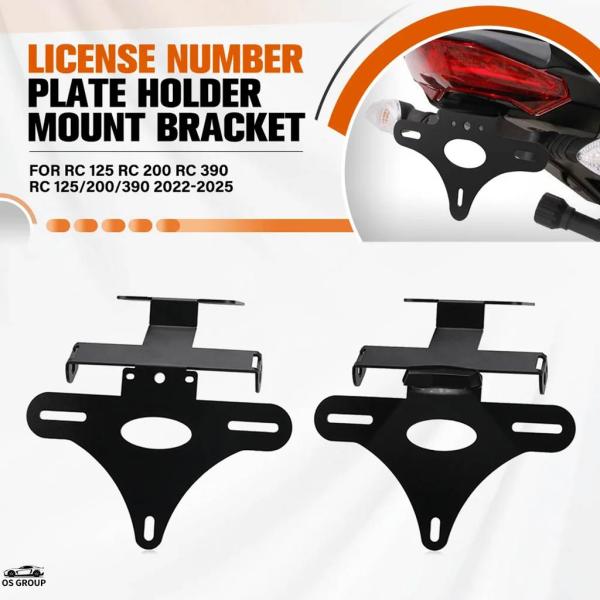 並行輸入品 RC 125 RC 200 RC 390 RC 125/200/390 2022年-2025年 プレート ホルダー バイク テール フェンダー エリミネーター ブラケット LED ライト カスタム