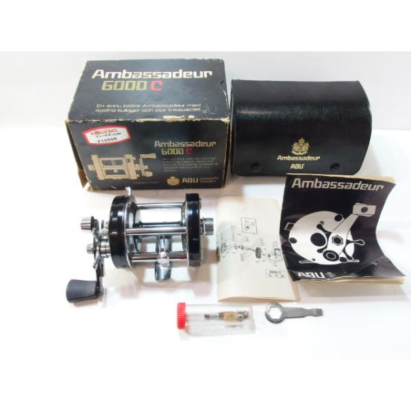 アブ ABU アンバサダー 6000C 黒 75年 右巻き ベイトリール オールド