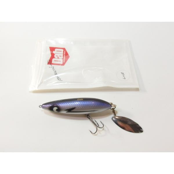 貝田ルアーTwist 75 シルバー/ブルー トップウォータールアー ダブ スパーキン D B級ルアー列伝 Dab ハンドメイド トップウォーター