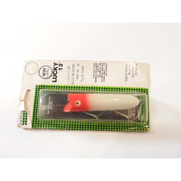 ヘドン ラッキー13 Heddon LUCKY 13 縦割れ 吹き目 RH オールドヘドン