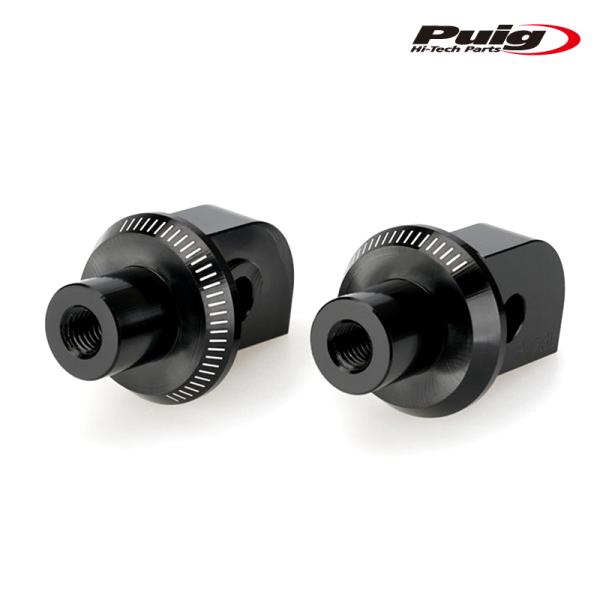Puig 20466N ADAPTOR PASSENGER FOOTPEGS INDIAN FTR 1200 (19-21) プーチ フットペグ アダプター
