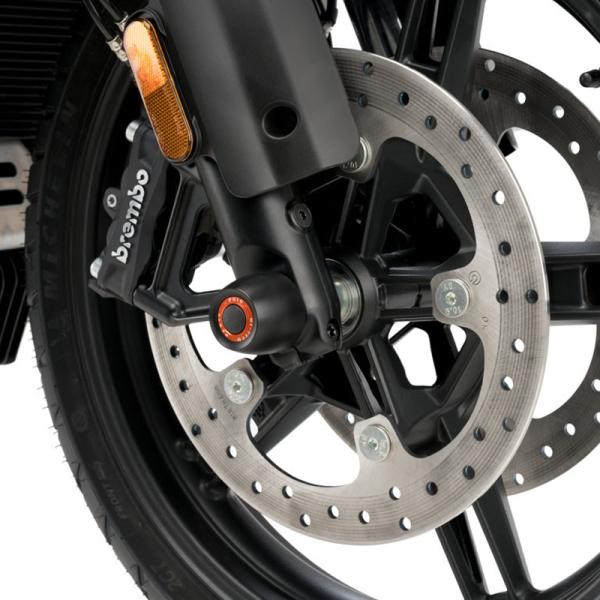 Puig 20992N FRONT FORK PROTECTOR [BLACK]  HARLEY DAVIDSON PAN AMERICA RA1250 (21-23) プーチ フロント アクスルスライダー