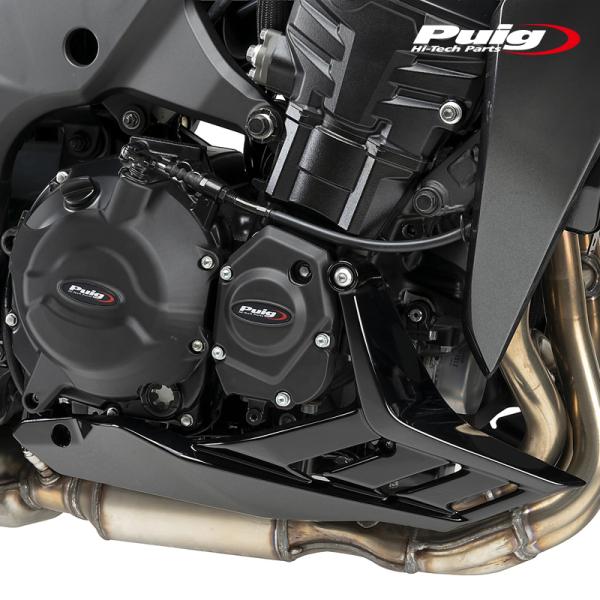 Puig 22818N ENGINE COVER TRACK FOR CHAMPIONSHIP [BLACK] KAWASAKI Z1100/SE(26) プーチ エンジンケ−スカバ− FIM承認タイプ