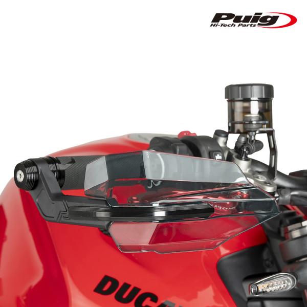 Puig 23131N HAND GUARDS BIG AVANT [BLACK/SMOKE] 汎用 プーチ ハンドガード M8