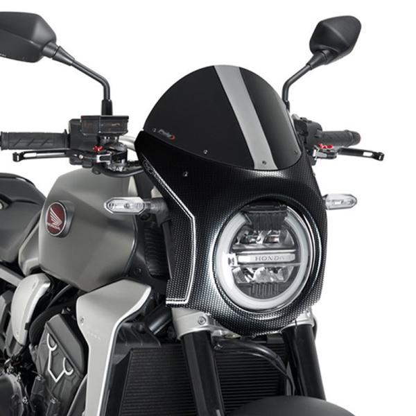 Puig（プーチ） Puig 3143N RETRO SEMI FAIRING [CARBON LOOK/BLACK