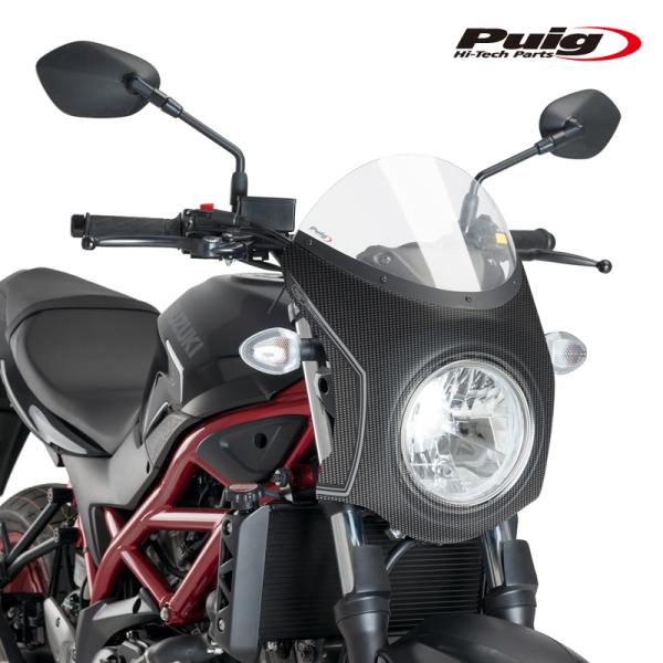 Puig（プーチ） Puig 3170W RETRO SEMI FAIRING [CARBON LOOK/ CLEAR
