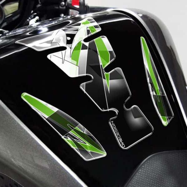 Puig 4720N TANK PADS WINGS [汎用] Kawasaki [ BLACK ] プーチ