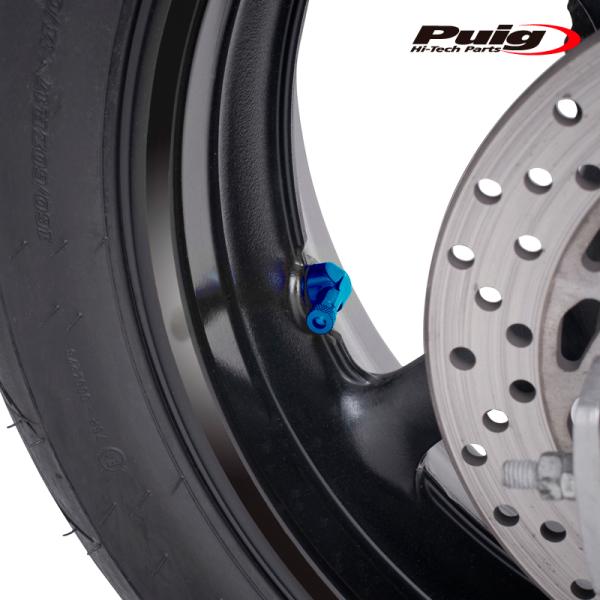 Puig（プーチ） Puig 5591A RACE VALVES [BLUE] 2個1SET Φ11.3 汎用