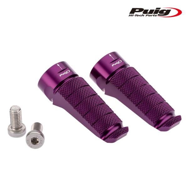 Puig 6301L RACING FOOTPEGS [PURPLE] 汎用 プーチ フットペグ レーシング